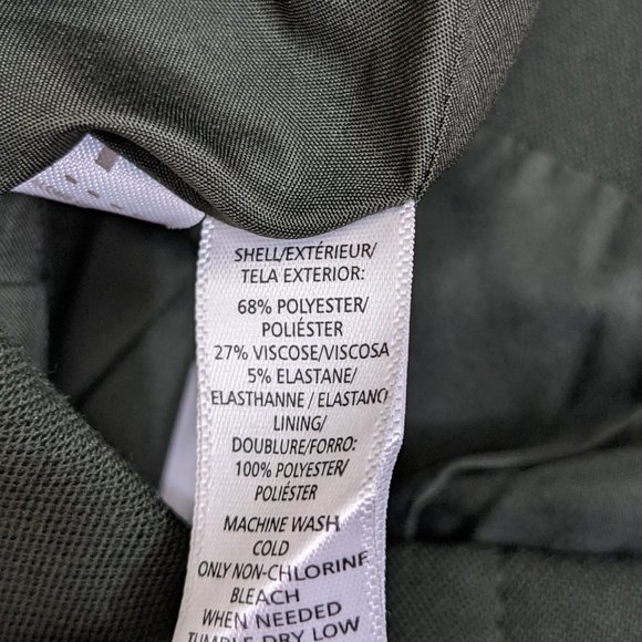 NWT LOFT Womens Front Buttons Back Zipper Lined  Short Skirt Size 6 Army Green - Picture 6 of 6